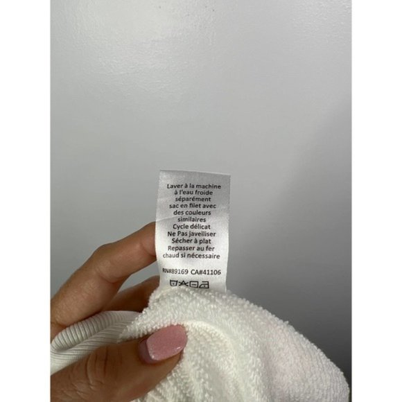 ATM French Terry Garment Dye Vintage Raglan Sweater Women's White Size: XS NWOT - Picture 7 of 9